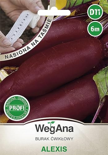 WegAna Alexis Rote Beete Samen Saatband 6m, Mittelspäte Sorte, Robuste Gemüsesamen, Gemüse Samen, Samen Anzucht von WegAna