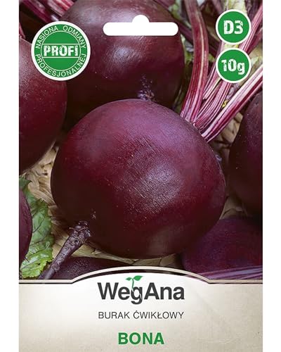 WegAna Bona Rote Beete Samen 10 g Mittelspäte Sorte, Intensives Rot, Robuste Gemüsesamen, Gemüse Samen, Samen Anzucht von WegAna