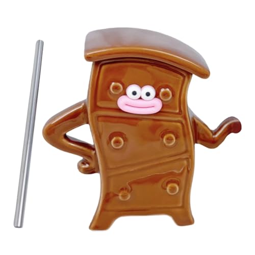 380 Ml Einzigartige Cartoon Schrank Teas Tassen Schöne Keramik Kaffeetasse Porzellan von Wegiwuca