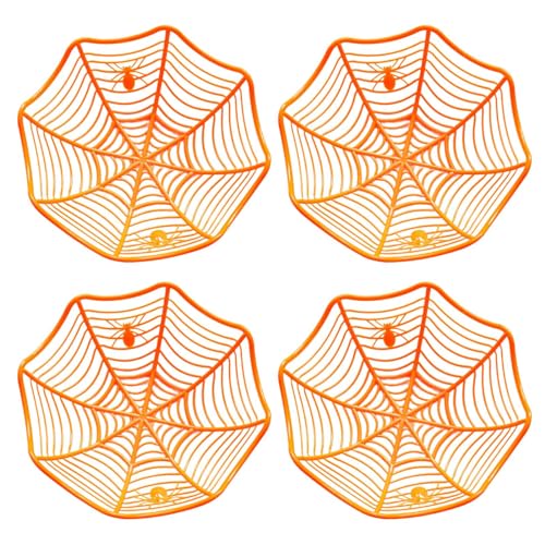 4 Stück Delicate Spiderweb Candy Basket Efficient Candy Storage Basket Container Praktisches Tablett-Set für Obst von Wegiwuca