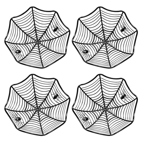 4 Stück Delicate Spiderweb Candy Basket Efficient Candy Storage Basket Container Praktisches Tablett-Set für Obst von Wegiwuca