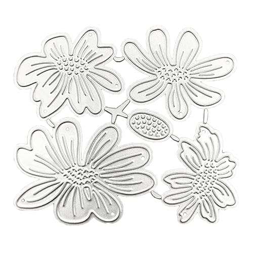Metall-Stanzschablone mit Blumen-Motiv, für Scrapbooking, Kartenprägung, Fotoalbum, Vorlage, Dekoration, Scrapbooking-Schablonen von Wegiwuca
