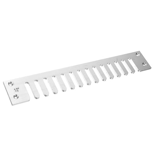 Multifunktions-Holzbearbeitungswerkzeug Aluminium Praktische halbdurchlässige Tenoner Steigungen Schwalbenschwanzschablone Oberfräse Vorlage Schwalbenschwanz von Wegiwuca