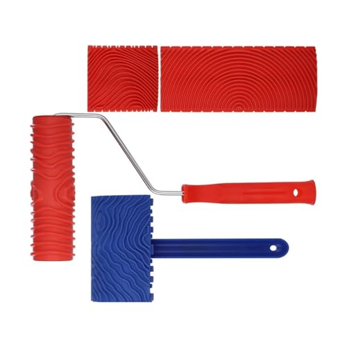 Professionelle Gummiholzkörner Roller Erzeugt Authentisches Hölzern Muster Wandmalerei Werkzeug Für Künstlerische Wand Oberflächen Multi Oberflächen Texturwalze von Wegiwuca