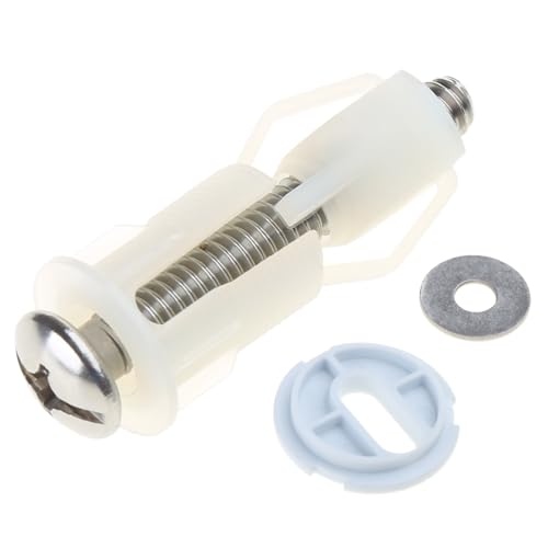 Professionelle Toilettensitz Upgrade ABS Expansionsschrauben Mit Weißen Deckblatt Toilettendeckel Mit 18 Mm Abstandshalterteilen Einfache Installation Nylonmaterial Toilettensitzschindeln Professionelle Toilettensitz Upgrade ABS Expansionsschrauben Mit Weißen Deckblatt Toilettendeckel Mit 18 Mm Abstandshalterteilen Einfache Installation Nylonmaterial Toilettensitzschindeln von Wegiwuca