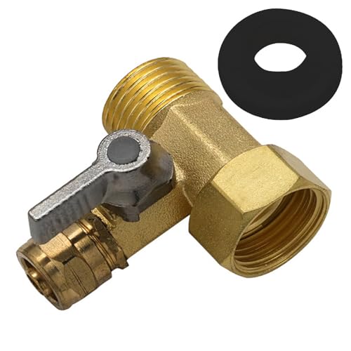 Ventile 3/8 Zoll Messing Ventile Wasserreiniger Einlass Ersatz Wasserhahn Zubehör für Luftreiniger Filter Wasserleitung von Wegiwuca