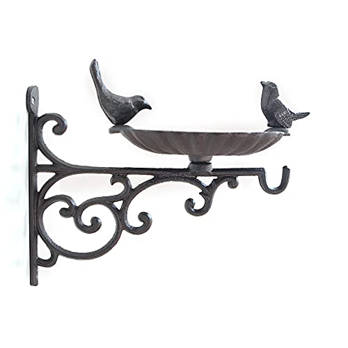 Vogeltränke Gusseisen Wandbehang Vogelfutterbecken Wetterfest Futternapf Schmiedeeisen Haken Garten Antik Dekoration Bad Garten Dekor Schale Vogeltränke Gusseisen Wandbehang Vogelfutterbecken Wetterfest Futternapf Schmiedeeisen Haken Garten Antik Dekoration Bad Garten Dekor Schale von Wegiwuca