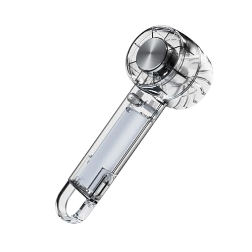 Wegiwuca Handventilator mit 1200 mAh Akku, USB wiederaufladbar, einstellbare Windgeschwindigkeiten, Transparenz, Ventilator für Reisen und Außenbereich von Wegiwuca