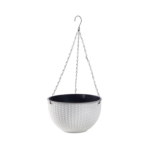 Wegiwuca Rattan Stile Hängende Pflanzer Blumenkorb Für Innenhäuser Freien Pflanze Hausgarten Balkon Dekoration Pflanzentopf von Wegiwuca