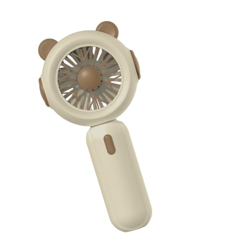 Wegiwuca Ventilator Handventilator USB wiederaufladbar klein AA batteriebetrieben mit 3 Geschwindigkeiten der Kühlung für Reisen von Wegiwuca