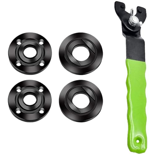 Winkelschleifer Innerer Außenflanschmutter Set Metalldruckplatte Mit Verstellbarem Schraubenschlüssel Für Abgewinkelte Schleifwinkelmühle Flansch von Wegiwuca