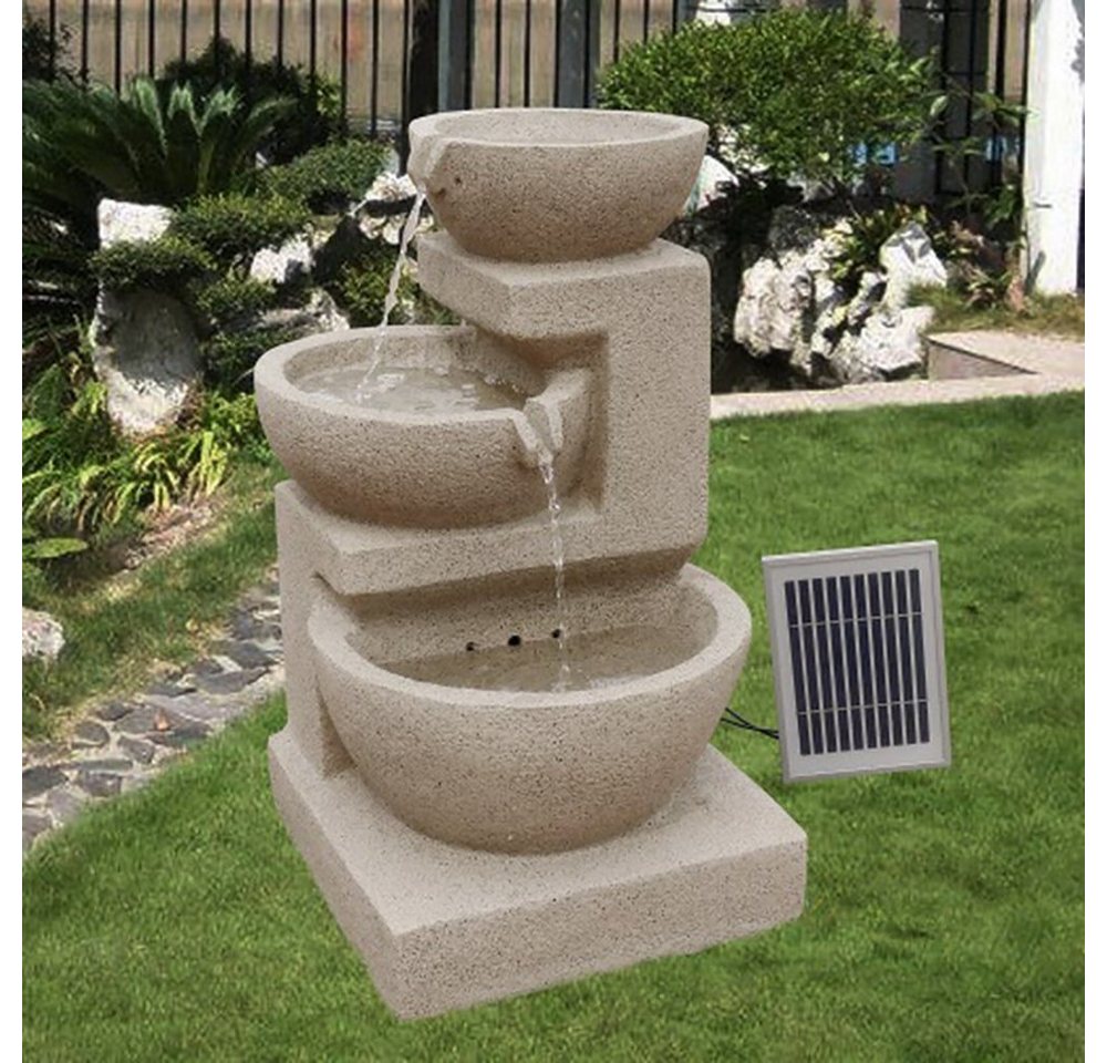 Wehmann Gartenbrunnen Solarbrunnen Eden, 34,00 cm Breite, Wasserbecken BxT: 34,00x34,00 cm von Wehmann