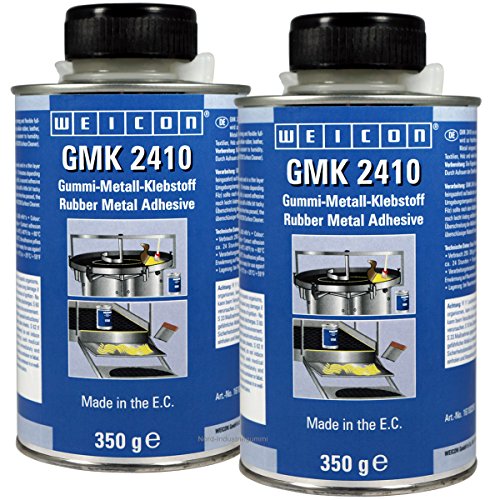 2x WEICON 350g GMK 2410 Klebstoff für Gummimatten, Gummi-Metall-Klebstoff von WEICON