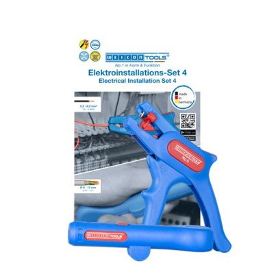 Elektroinstallations-Set 4 | 2-teiliges Abisolierset inkl. Abisolierzange und Entmanteler | 1 Stück von Weicon