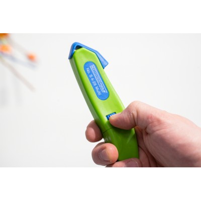 Kabelmesser No. S 4-28 Multi  Green Line | mit integrierter Abisolierfunktion, Arbeitsbereich 4 - 28 mm Ø | 1 Stück von Weicon