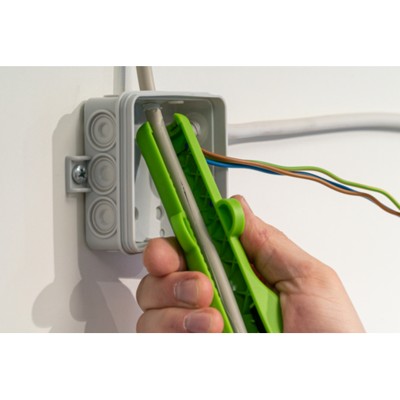 Rundkabel-Stripper  No. 13 Green Line | zum Entmanteln aller gängigen Rundkabel, Arbeitsbereich 6,0 - 13,0 mm Ø | 1 Stück von Weicon