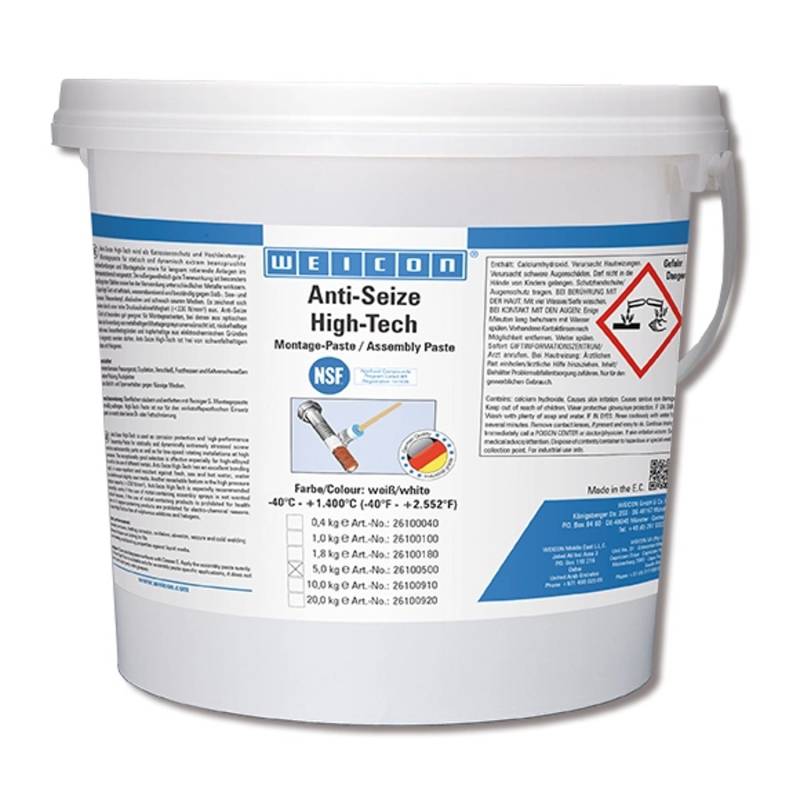 WEICON Anti-Seize ASW 5000 5 kg, High-Tech Montagepaste von Weicon