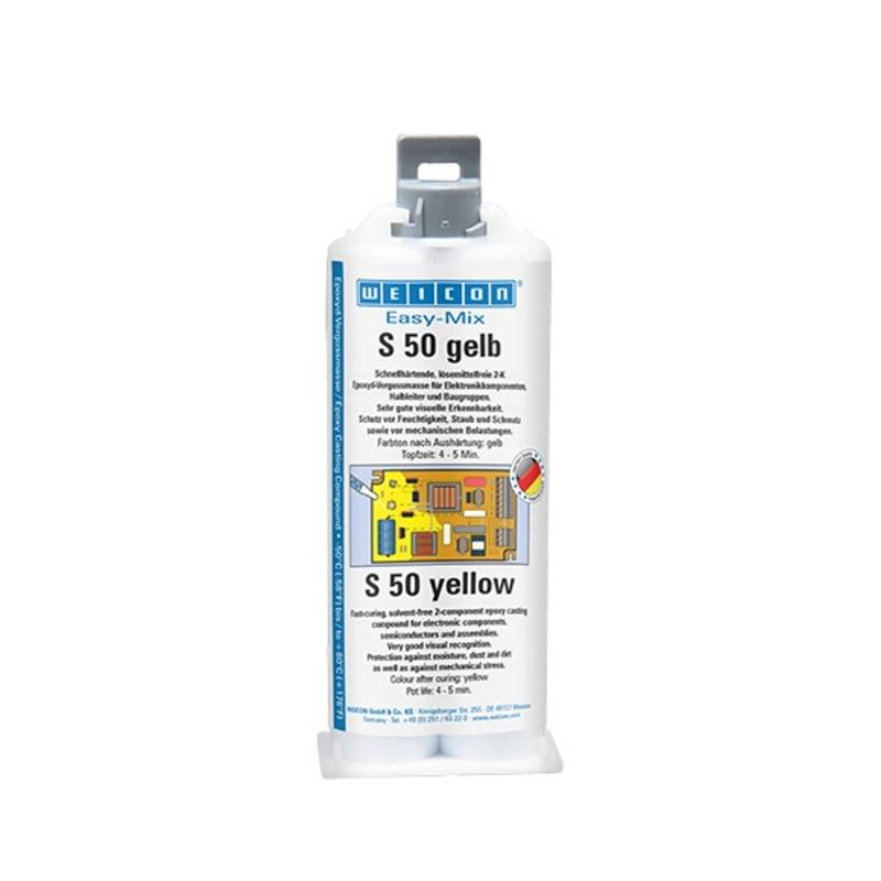 WEICON Easy-Mix S 50 Gelb 50 ml, Epoxy Klebstoff von Weicon