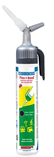 WEICON Flex+bond® / Kleb- und Dichtstoff / 200 ml / haftstark / dauerelastisch / schwarz von WEICON
