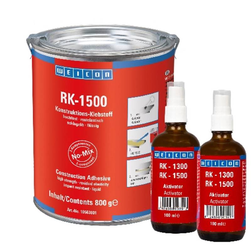 WEICON RK-1500 Konstruktions- Klebstoff + Aktivator 1 kg von Weicon