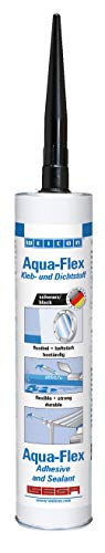 WEICON Aqua-Flex 310 ml, elastischer Unterwasserkleber, für Pool, Teichfolien u. v. m., auf MS-Polymer-Basis, schwarz von WEICON