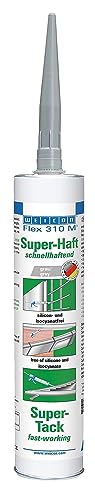 Weicon 13652290 Flex 310 M Super-Haft 290ml grau MS-Polymer sehr hohe Anfangshaftung von WEICON