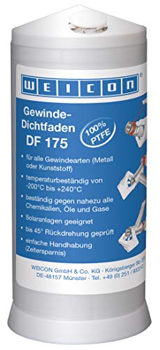 WEICON Gewinde-Dichtfaden DF 175 aus 100 % PTFE, nicht brennbar von WEICON