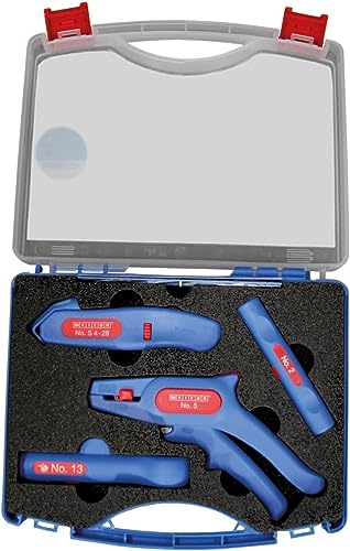 WEICON TOOLS Profi-Starter Set – Abisolierwerkzeuge für die Hausinstallation, Blau/Rot von WEICON