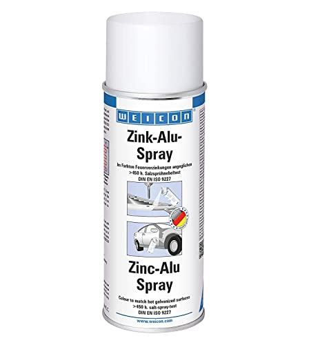 WEICON Zink-Alu-Spray / 400 ml / zur Ausbesserung beschädigter Verzinkungen von WEICON