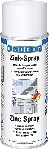 WEICON Zink-Spray 400 ml | Rostschutzfarbe für alle Metalloberflächen |Farbe: leicht angewitterte Feuerverzinkung, Matt Grau / Anthrazit WEICON Zink-Spray 400 ml | Rostschutzfarbe für alle Metalloberflächen |Farbe: leicht angewitterte Feuerverzinkung, Matt Grau / Anthrazit von WEICON
