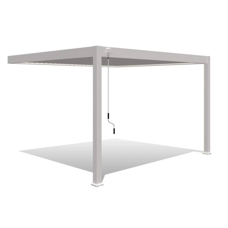 Weide Deluxe Aluminium Pavillon 3,6 x 4 M Weiß Wand Pergola von Weide