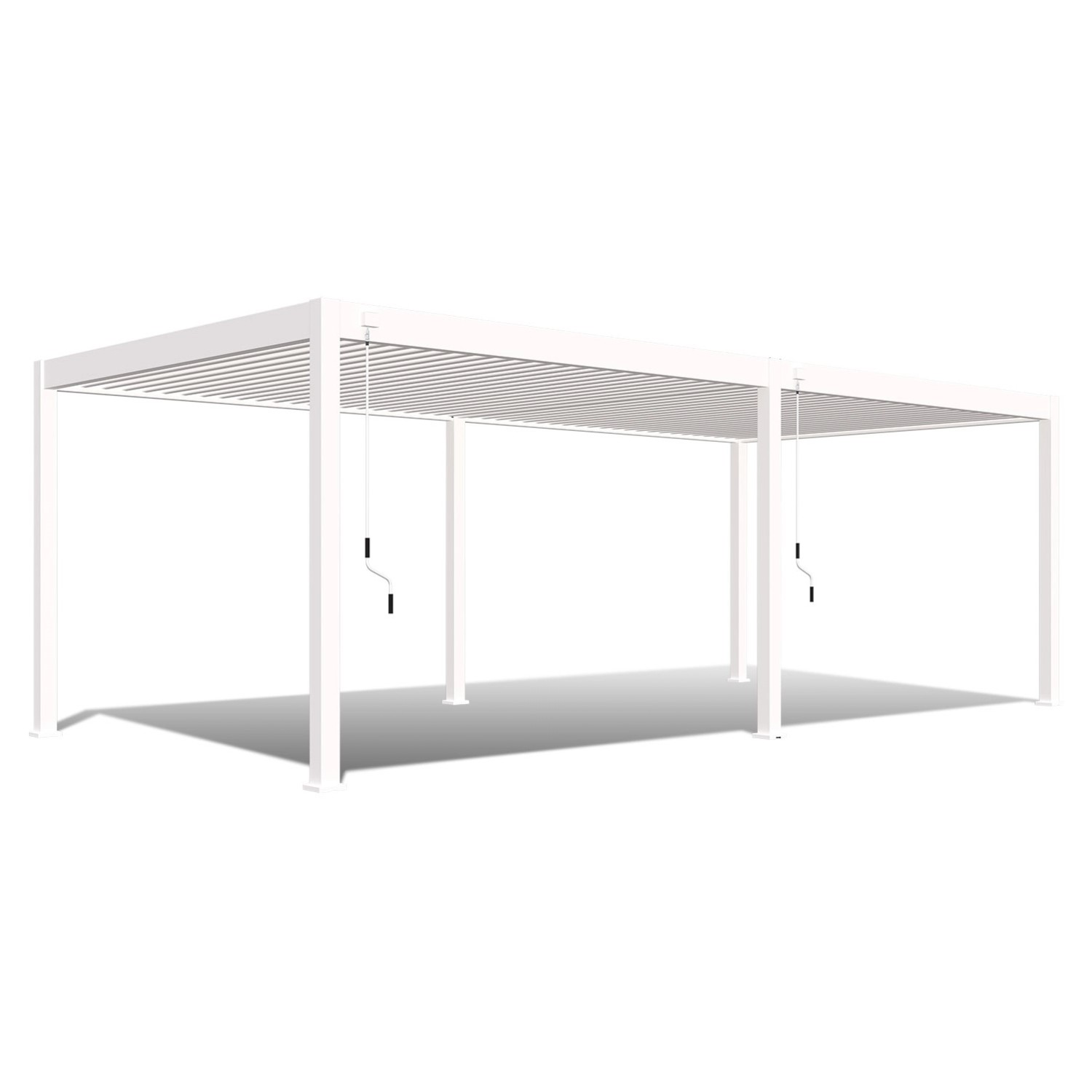 Weide Deluxe Aluminium Pavillon 3,6 x 7,2 M Weiß Pergola Freistehend von Weide