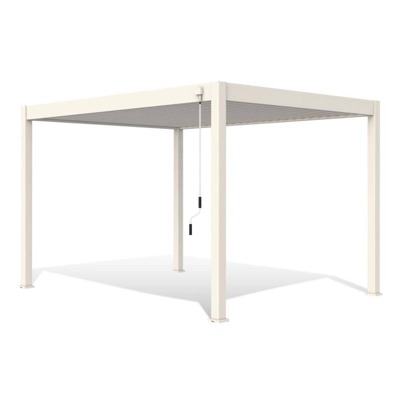 Weide Deluxe Aluminium Pavillon 3 x 4 M Weiß Pergola Freistehend von Weide