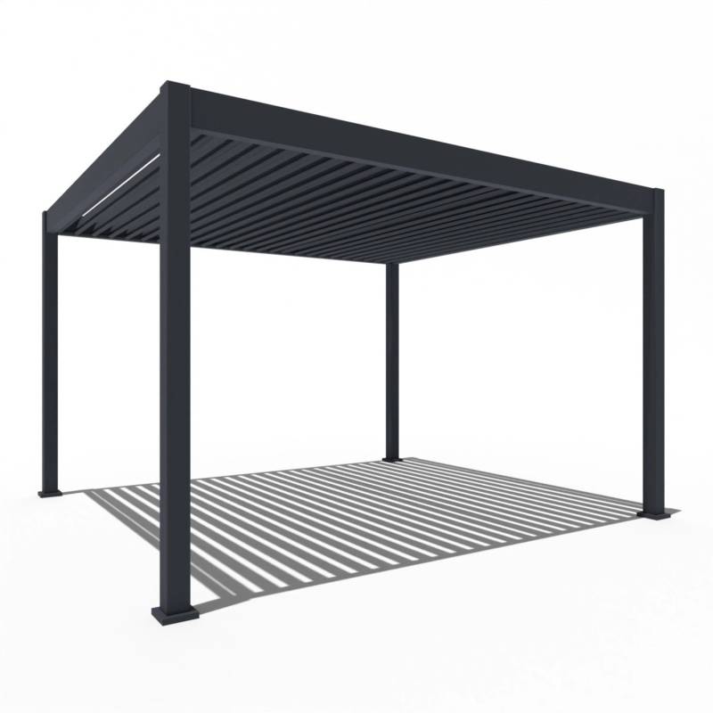 Weide Elektrische Deluxe Aluminium  Pergola 3,6 x 4 M mit LED von Weide