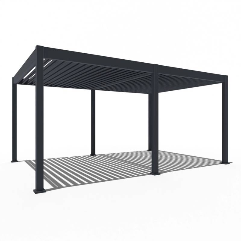 Weide Elektrische Deluxe Aluminium  Pergola 3,6 x 5,3 M mit LED von Weide