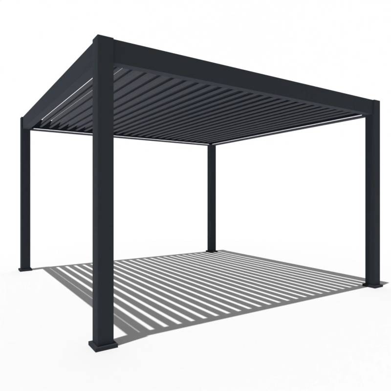 Weide Elektrische Deluxe Plus Aluminium  Pergola 4 x 4 M mit LED von Weide