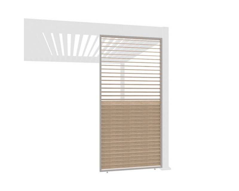 Weide Pavillonseitenteil Holzoptik Wand für Pergola drehbare Lamellen Aluminium 3 Maße, 93x234 cm Weide Pavillonseitenteil Holzoptik Wand für Pergola drehbare Lamellen Aluminium 3 Maße, 93x234 cm von Weide