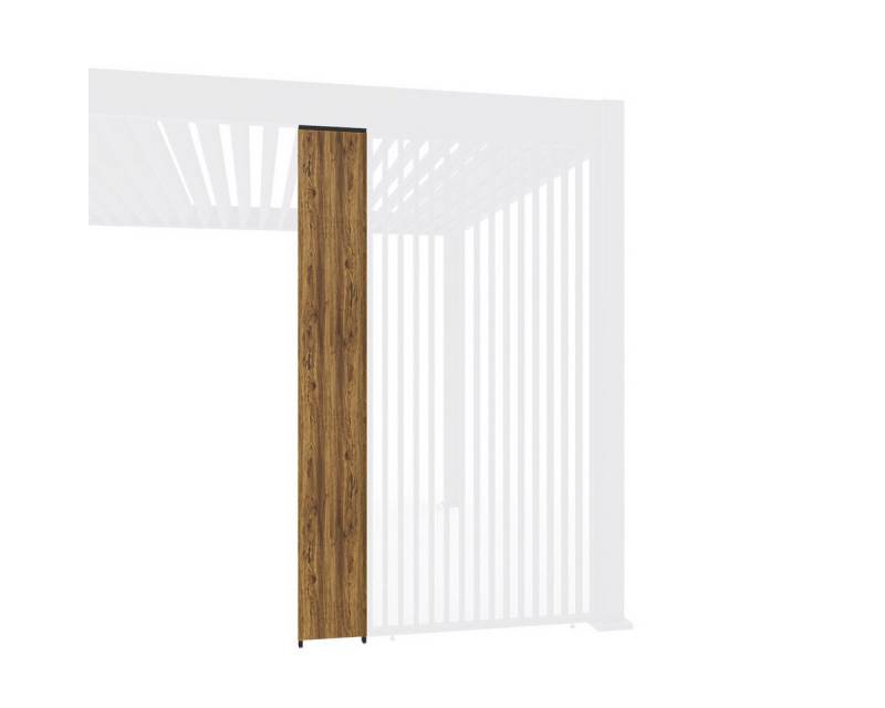 Weide Pavillonseitenteil Wand Holzoptik für Weide Pergola Eichenholz-Optik 0,31 M, 31x240 cm von Weide