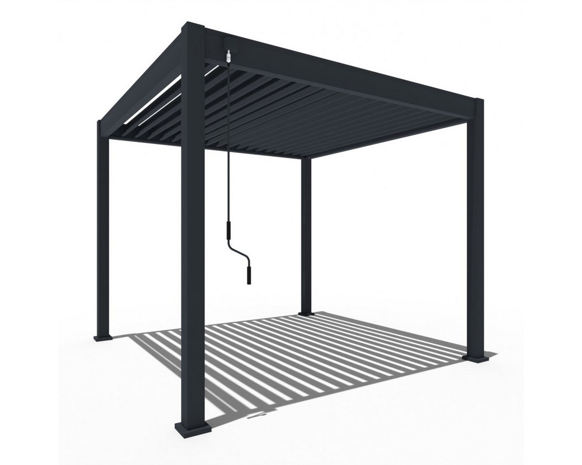 Weide Pergola Classic Aluminium Pavillon 3 x 3 M anthrazit Pergola von Weide