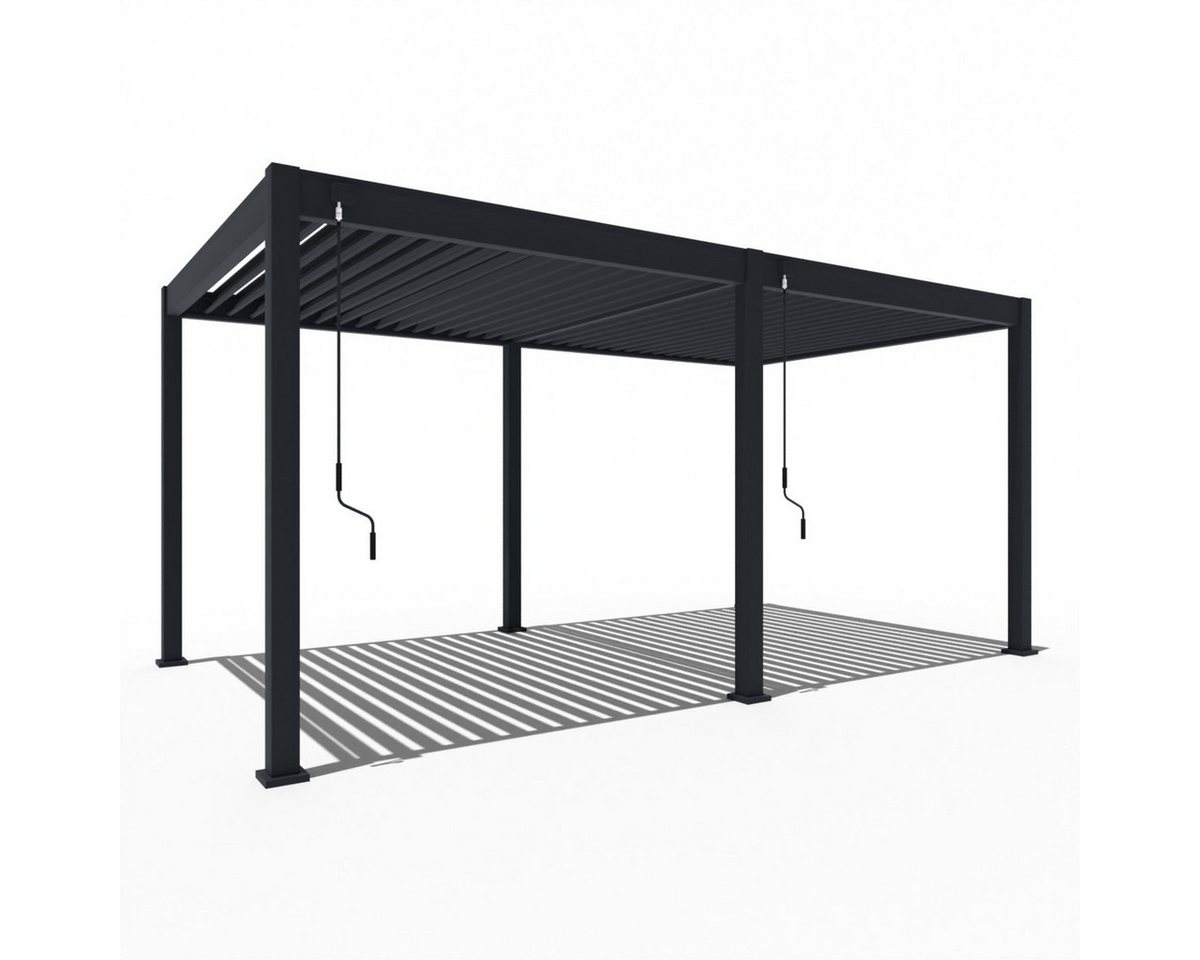 Weide Pergola Classic Aluminium Pavillon 3 x 5,3 M anthrazit von Weide