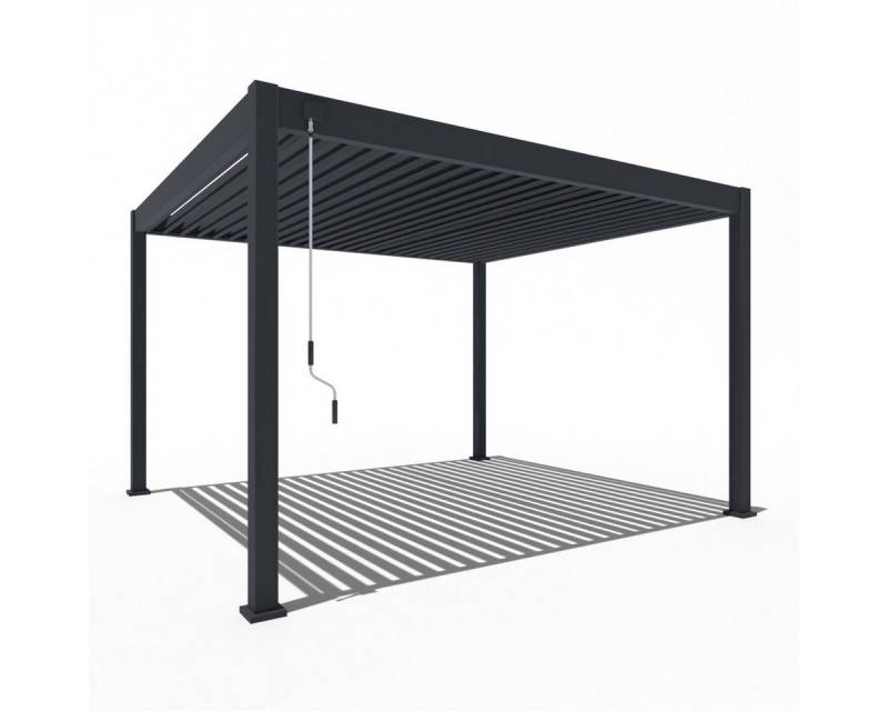 Weide Pergola Deluxe Pavillon Terrassenüberdachung Aluminium 3,6 x 4 M anthrazit Weide Pergola Deluxe Pavillon Terrassenüberdachung Aluminium 3,6 x 4 M anthrazit von Weide