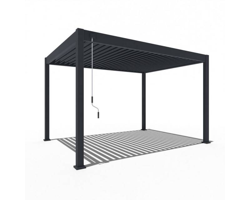 Weide Pergola Deluxe Pavillon Terrassenüberdachung Aluminium 3 x 4 M anthrazit Weide Pergola Deluxe Pavillon Terrassenüberdachung Aluminium 3 x 4 M anthrazit von Weide