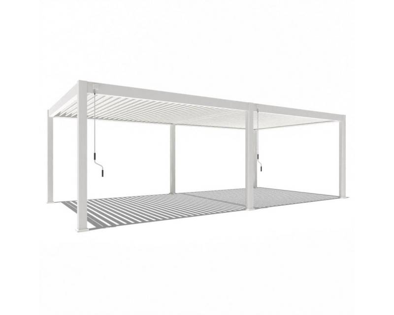 Weide Pergola Deluxe Plus Voll-Alu Pavillon 4 x 8 M weiß Pergola von Weide