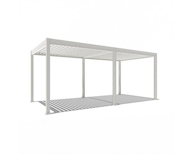 Weide Pergola Deluxe Elektrisch Pavillon Terrassenüberdachung Aluminium LED 3 x 6 M, BxTxH: 600x300x255 cm von Weide
