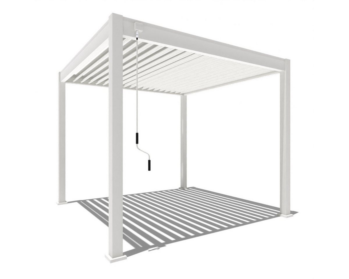 Weide Pergola Classic Aluminium Pavillon 3 x 3 M weiß Pergola von Weide