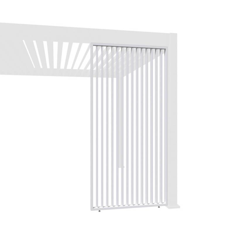 Weide Vertikale Lamellenwand für Weide Pergola 0,93m in Weiß aus Aluminium von Weide