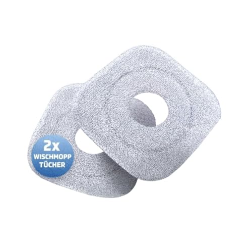 Weidenbach Mikrofaser Ersatzpads - 2er Set Wischpads für alle Böden - Auswringfunktion Wischpads (Wischpads- 2er Set) von Weidenbach