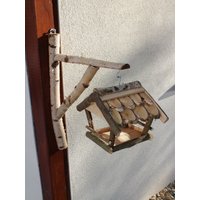 Vogelhaus Mit Wandhalterung Vogelhäuschen Futterhaus Futterhäuschen Birke Hangefertigt Vogelhaus Mit Wandhalterung Vogelhäuschen Futterhaus Futterhäuschen Birke Hangefertigt von Weidenhandel