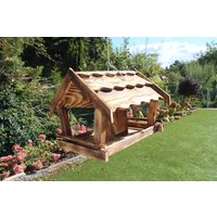 xxl Vogelhaus Vogelfutterhaus Futterspender Vogelhäuschen Futterhaus Futterhäuschen Handarbeit xxl Vogelhaus Vogelfutterhaus Futterspender Vogelhäuschen Futterhaus Futterhäuschen Handarbeit von Weidenhandel