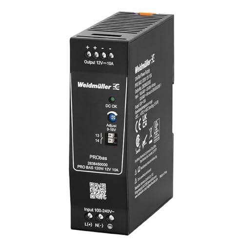 Weidmüller PRO BAS 120W 12V 10A Hutschienen-Netzteil (DIN-Rail) Inhalt 1St. von WeidmÃ¼ller